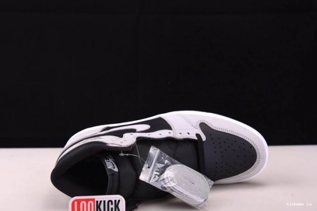 Rep MAX High 1 Retro White 555088-035 Black Jordan Light Grey Smoke Air 0704